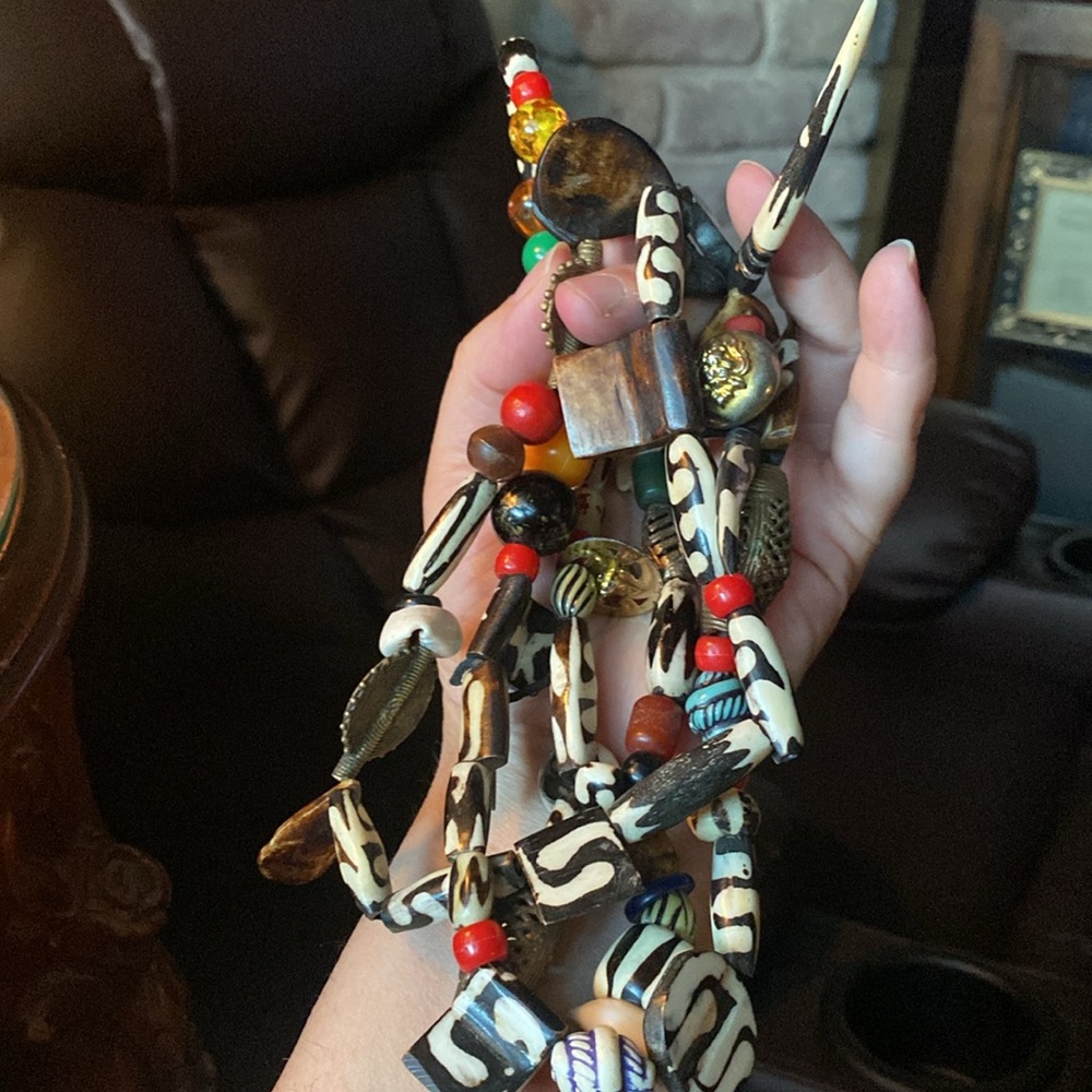 Vintage, amazing, handmade tribal African necklace. (LA) - Picture 1 of 16